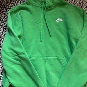 Nike Men's Bright Green Hoodie